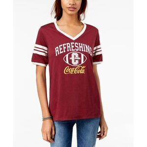 Freeze 24 7 Juniors Coca Cola Graphic Varsity T-Shirt